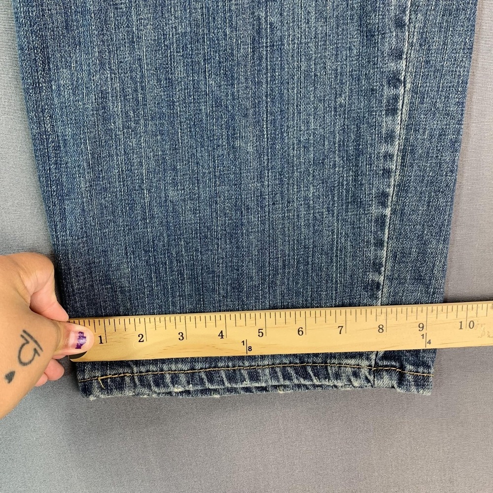 Levis 550 Jeans Mens 44x36 Blue Denim Relaxed Tapered Baggy Y2K Skater Hip Hop - Picture 11 of 13